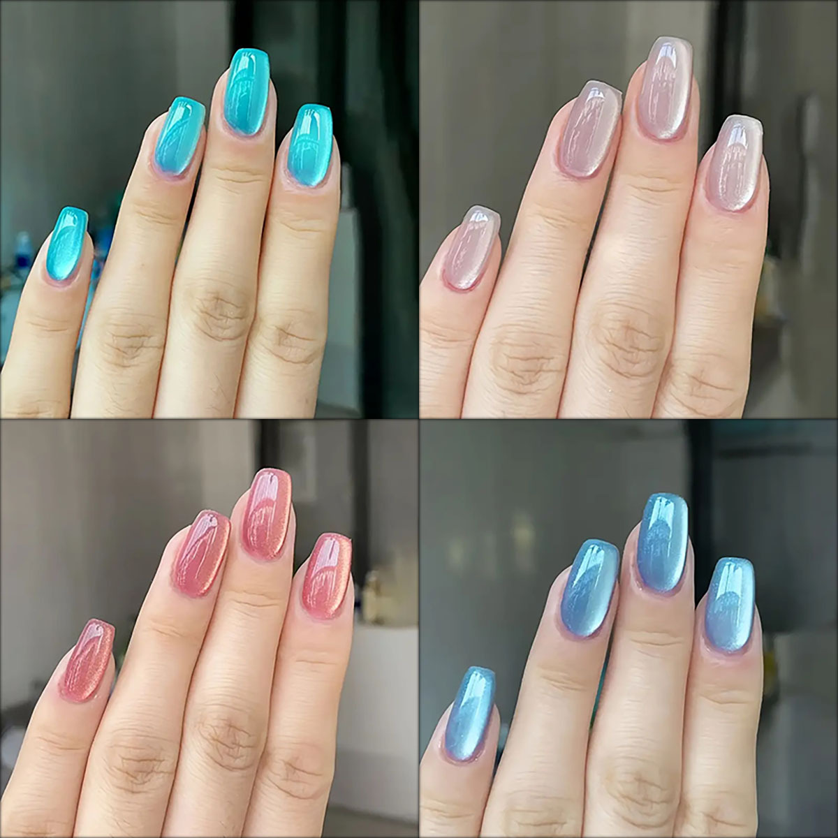 Nail Art Pink - 24pcs/30pcs short square ballet fake nails