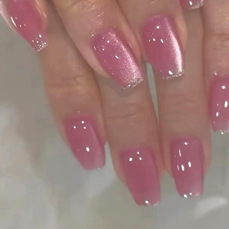 Medium fake nails for women gi - Nail Art Pink ulasan dan harga