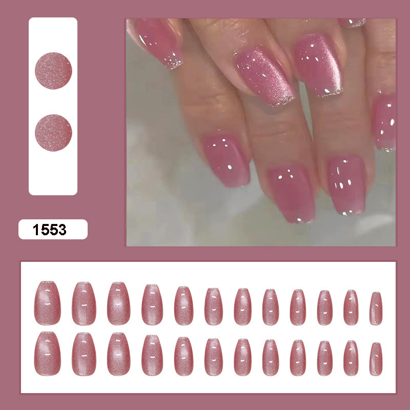 Medium fake nails for women gi - Nail Art Pink ulasan dan harga