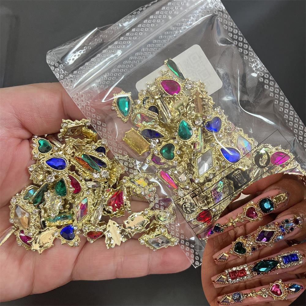 60PCS Mix Nail Art Rhinestones - Nail Art Valentines Day ulasan dan harga