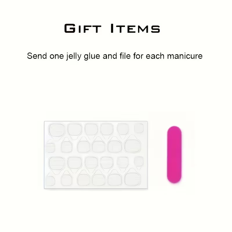 10Pcs Almond Press On Nails, M - Nail Art Press On ulasan dan harga