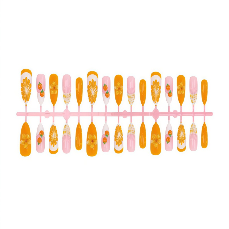2026New 30pcs 3D Fruit Orange  - Nail Art Orange ulasan dan harga