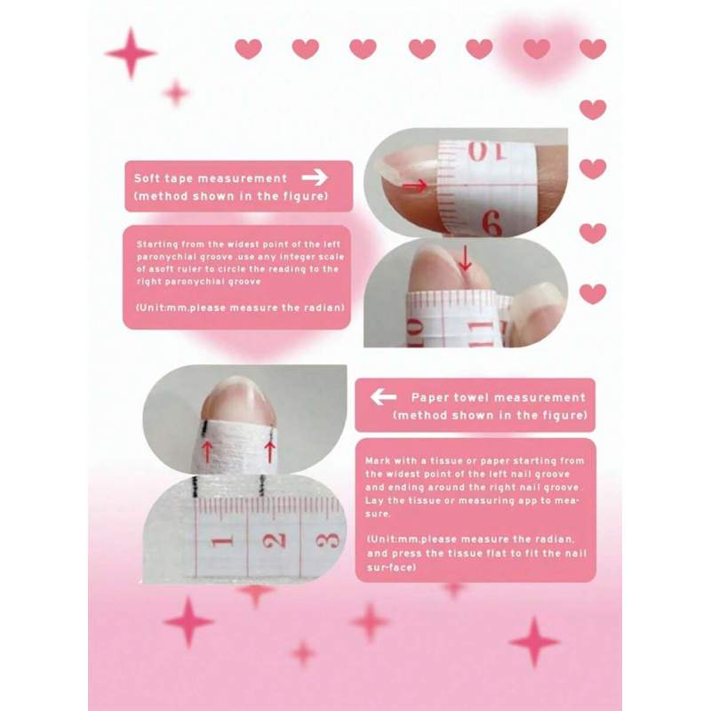 10pcs handmade pink press on n - Nail Art Pink ulasan dan harga