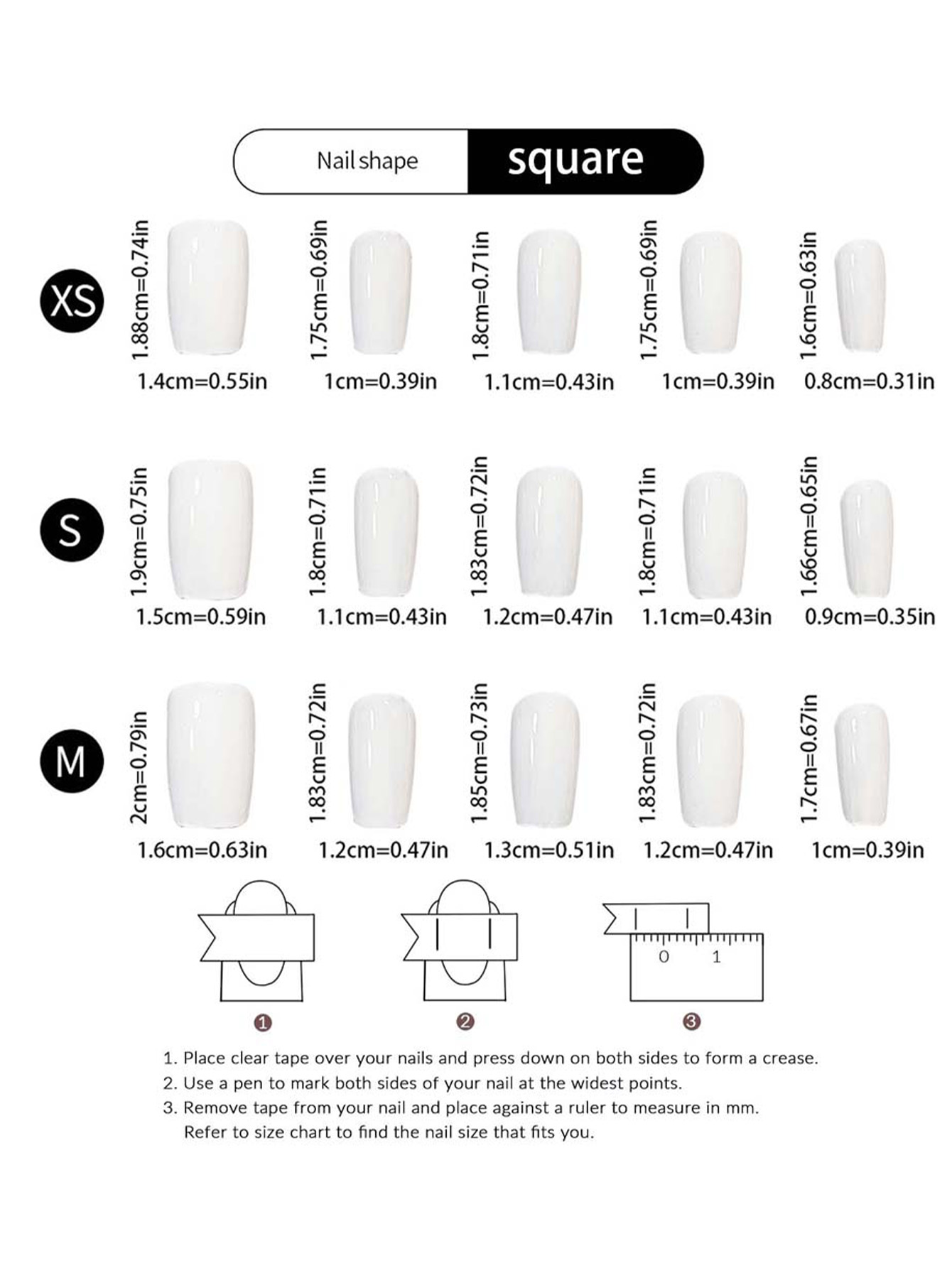 10PCS Handmade Red Press On Na - Nail Art Press On ulasan dan harga