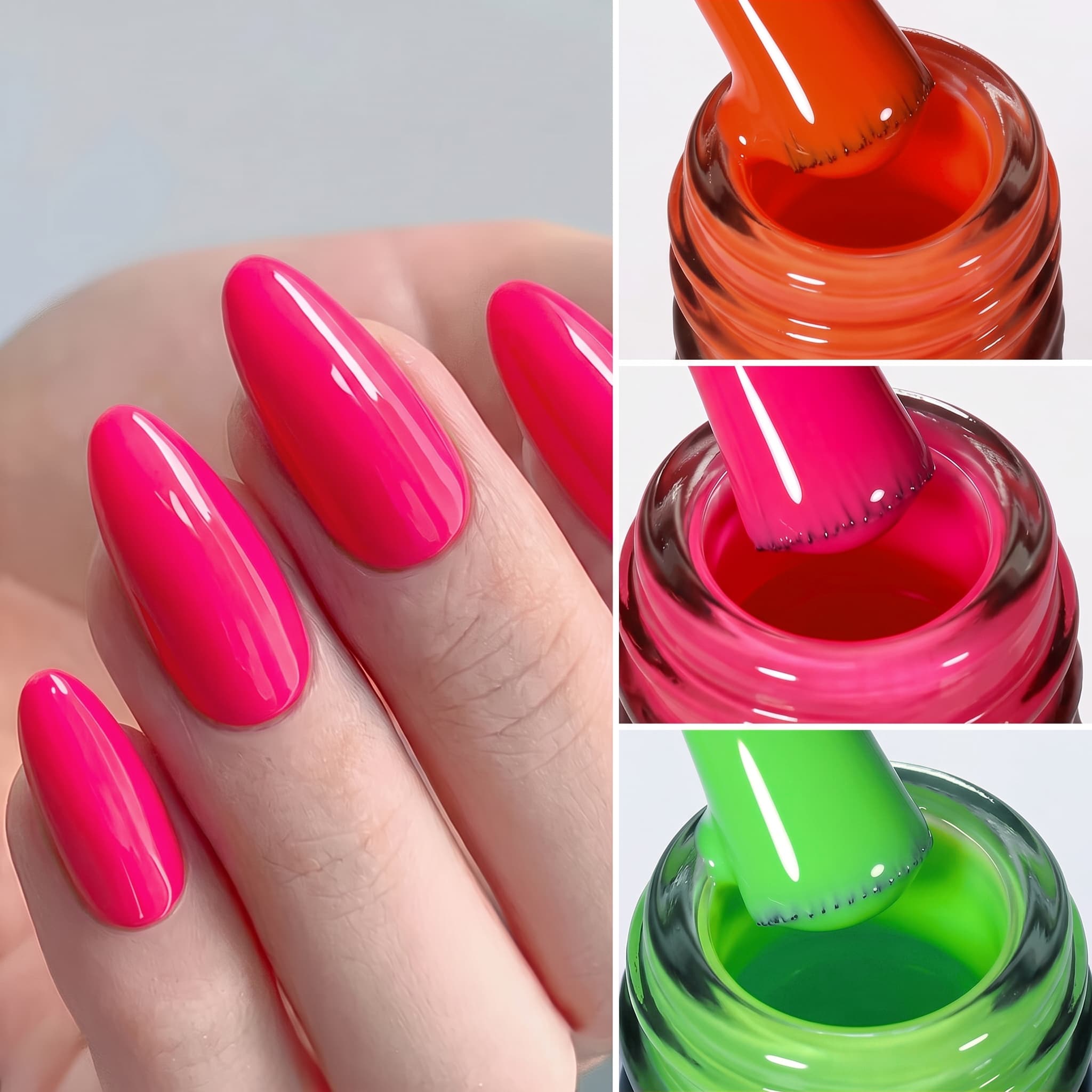 Hassleless 3-Piece Gel Nail Po - Nail Art Orange ulasan dan harga